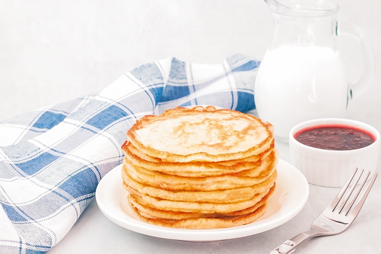 Pfannkuchen mit Quark