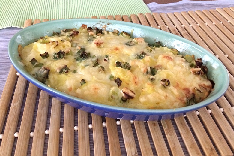 Kartoffelgratin mit Milch