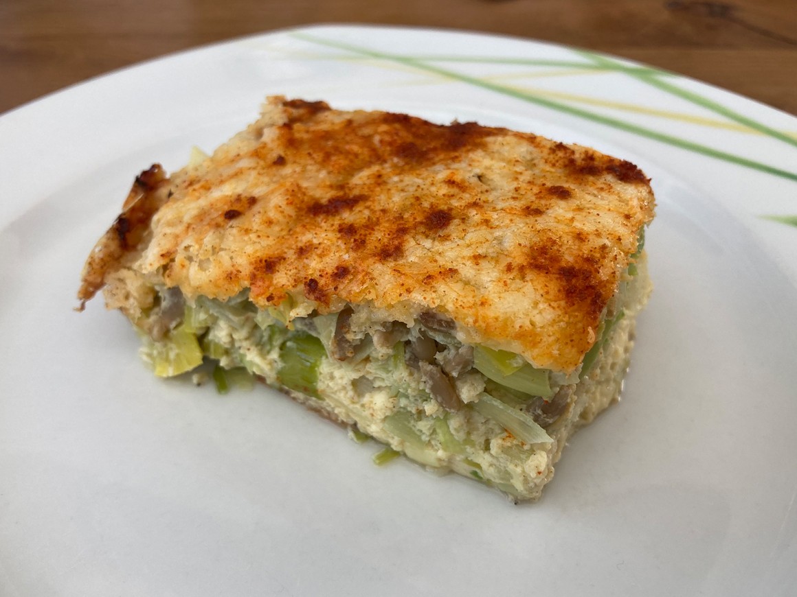 Vegetarischer Lauchauflauf