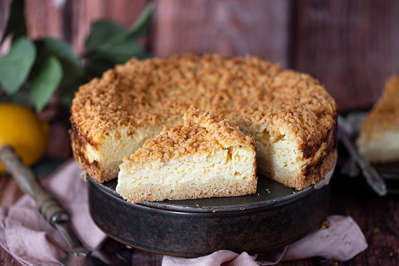 Käsekuchen mit Streuseln