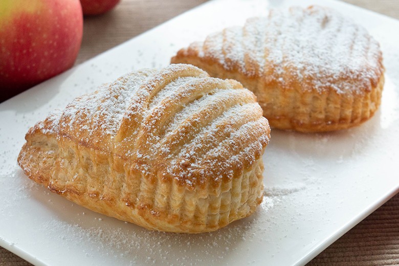 Apfeltasche mit Pudding