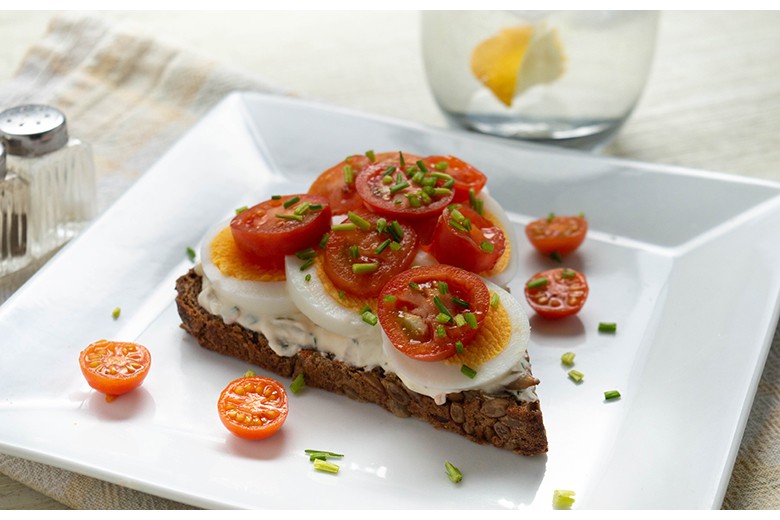 Tomaten-Ei-Schnitte