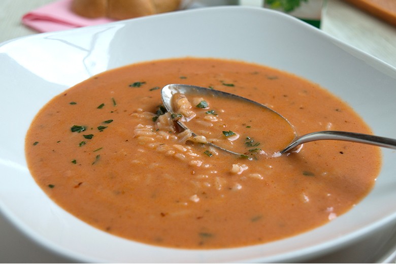 Tomatensuppe mit Reis