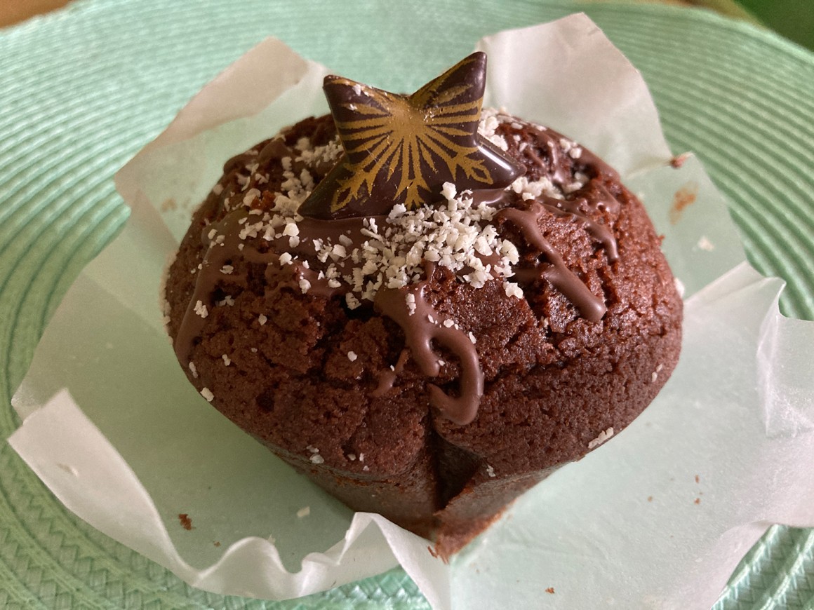 Schokomuffins mit Kokos und Zimt