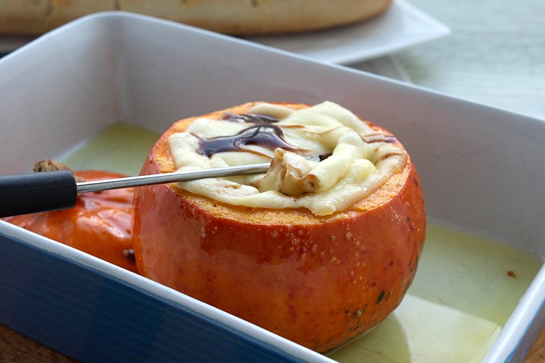 Ofenkürbis mit Käse