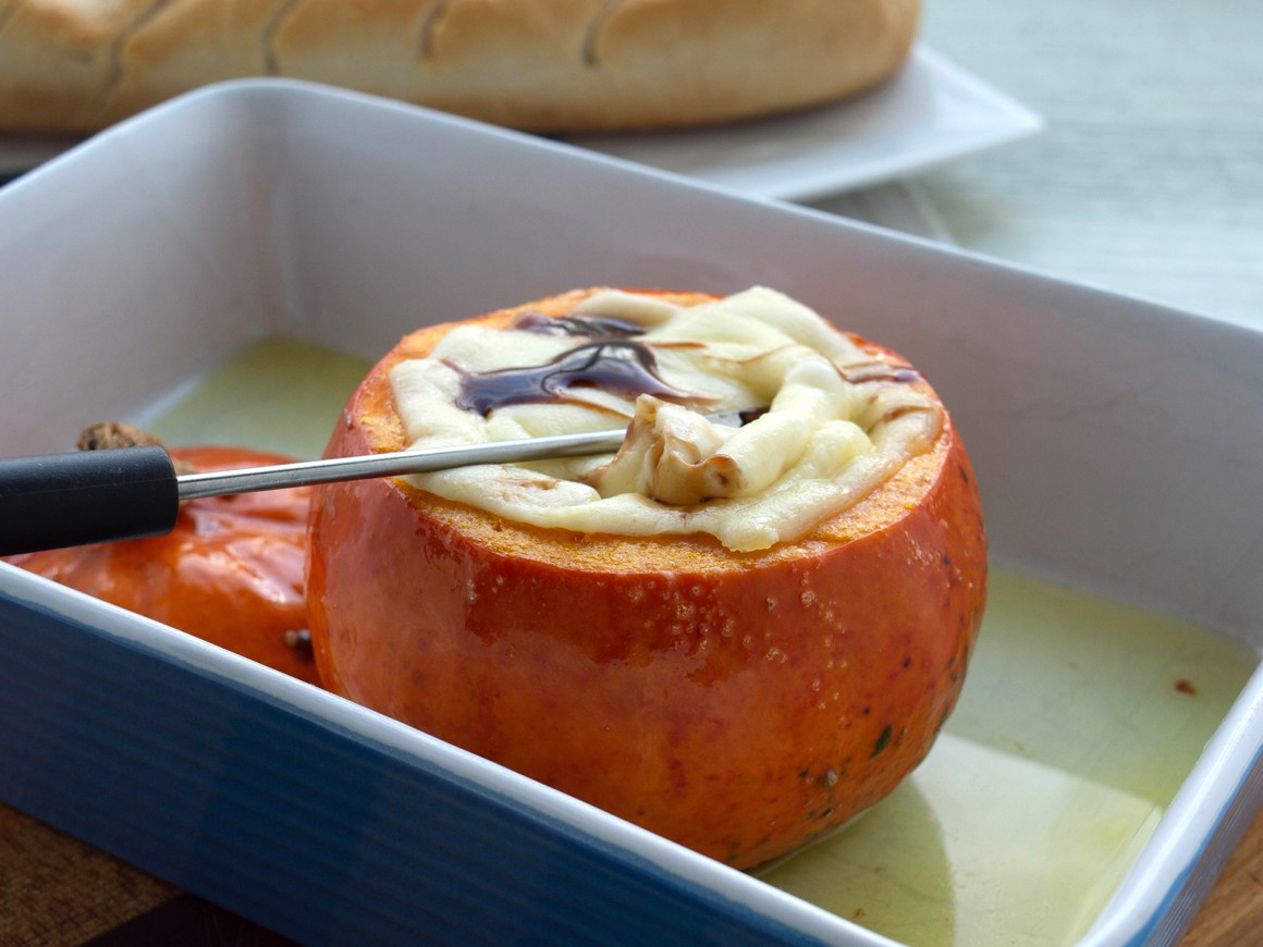 Ofenkürbis mit Käse