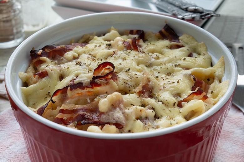 Überbackene Spätzle