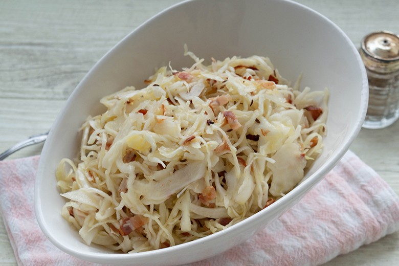 Südtiroler Krautsalat mit Speck