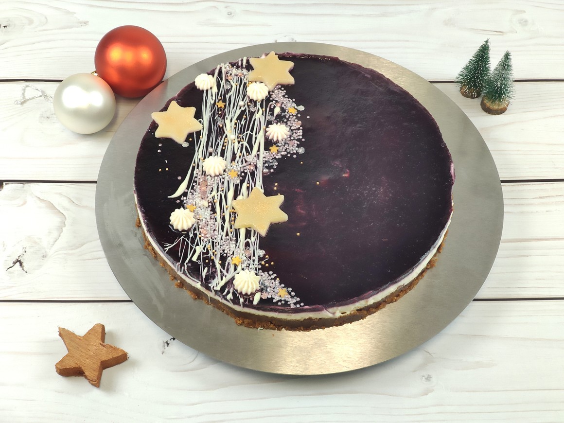 Glühwein-Cheesecake-Tarte ohne Backen