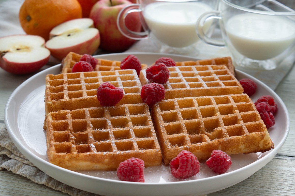 Knusprige Buttermilchwaffeln