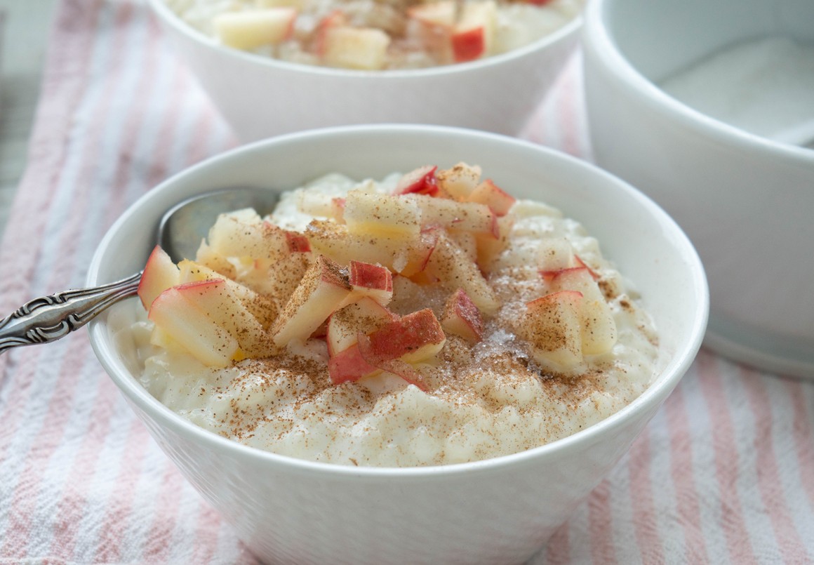 Milchreis mit Apfel und Zimt - Rezept