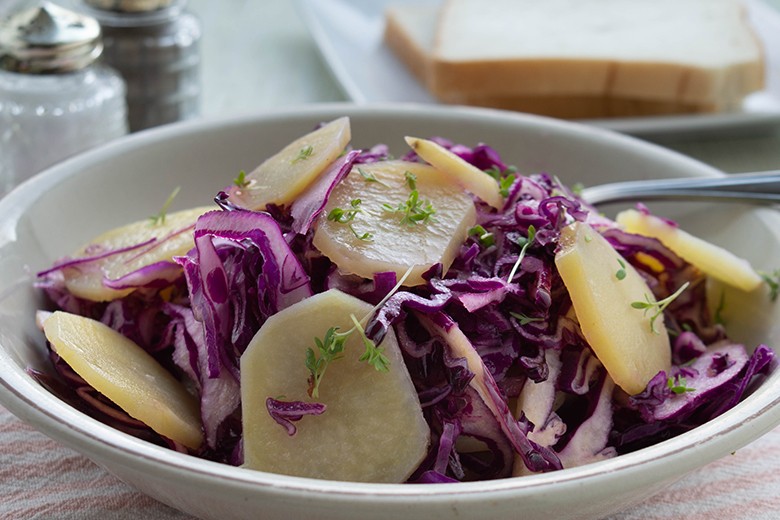 Rotkohl-Kartoffel-Salat
