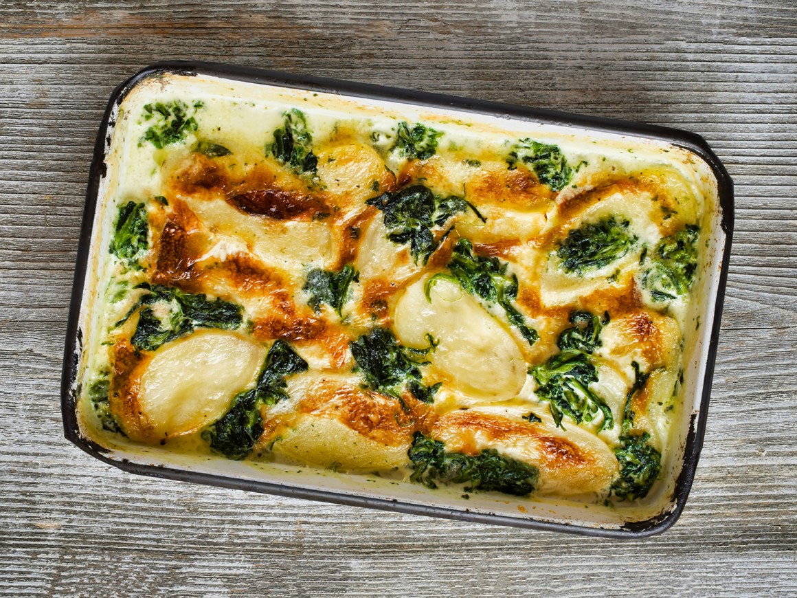 Spinat-Kartoffel Gratin - Rezept