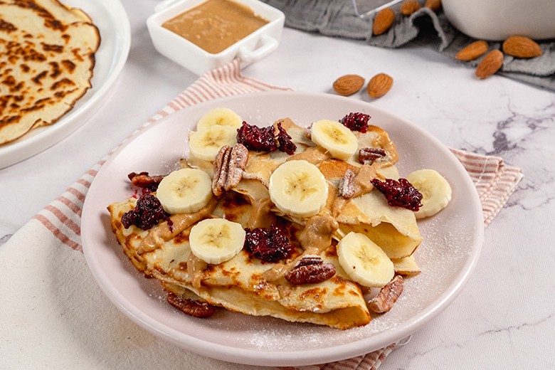 Pfannkuchen aus Mandelmehl