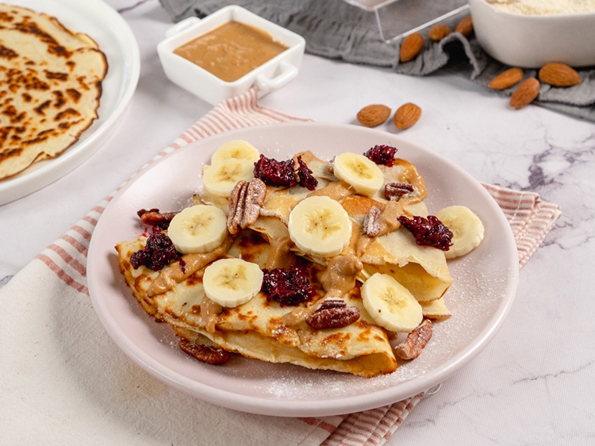 Pfannkuchen aus Mandelmehl