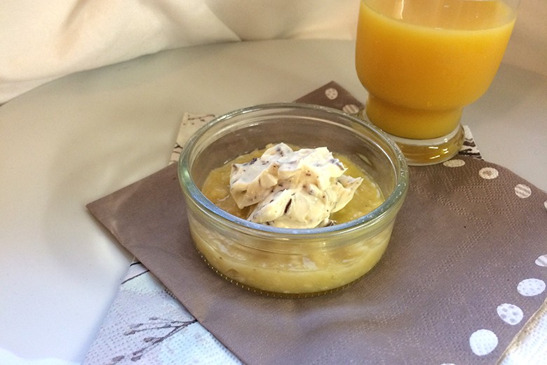 Frischkäsecreme mit Bananen