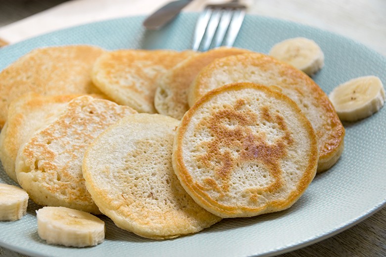 Bananenpfannkuchen mit Kokos