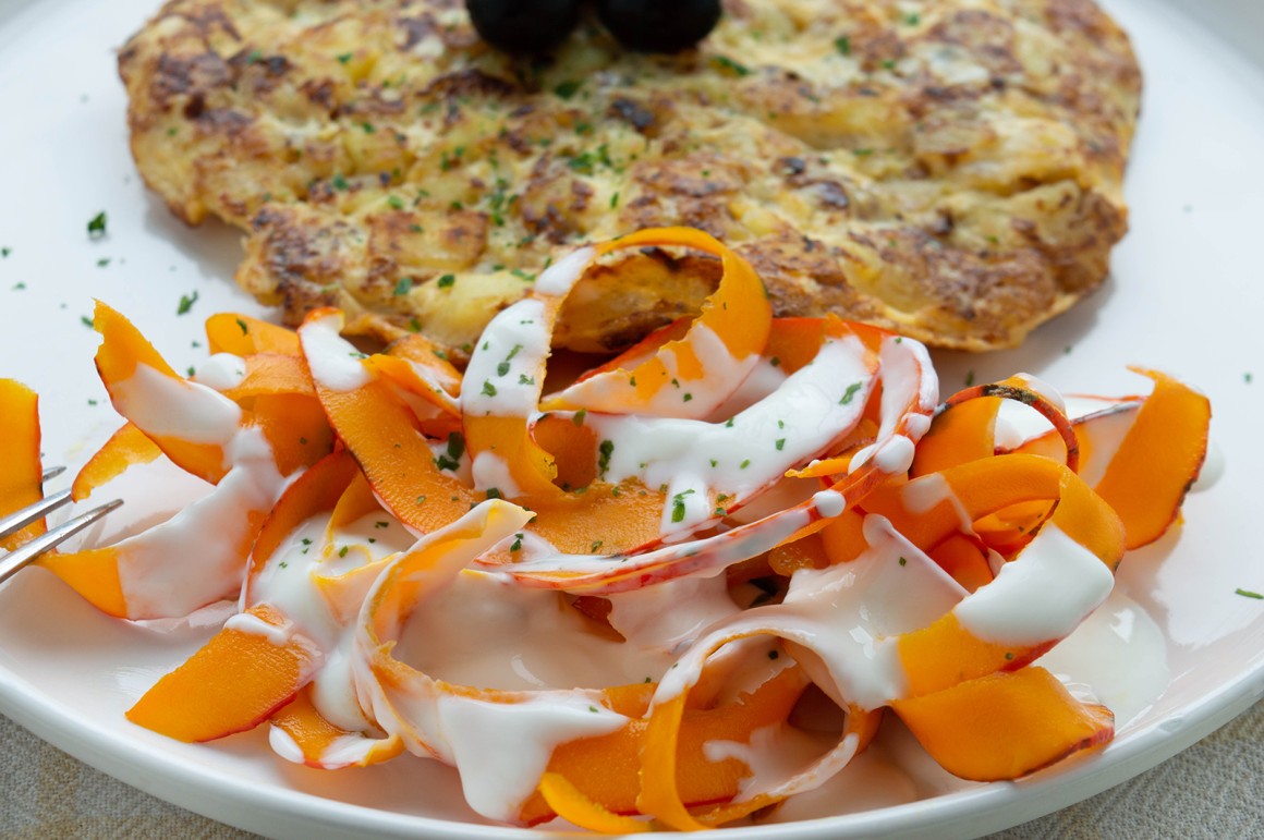 Kürbissalat mit Joghurtdressing