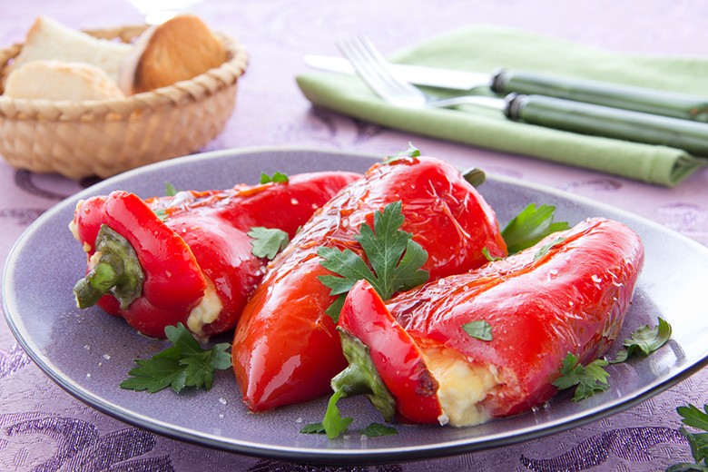 Gefüllte Paprika mit Feta