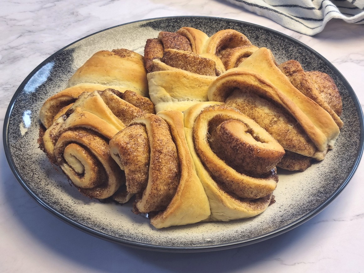 Vegane Franzbrötchen