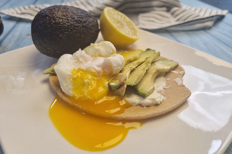 Gesunde Frühstück-Pancakes