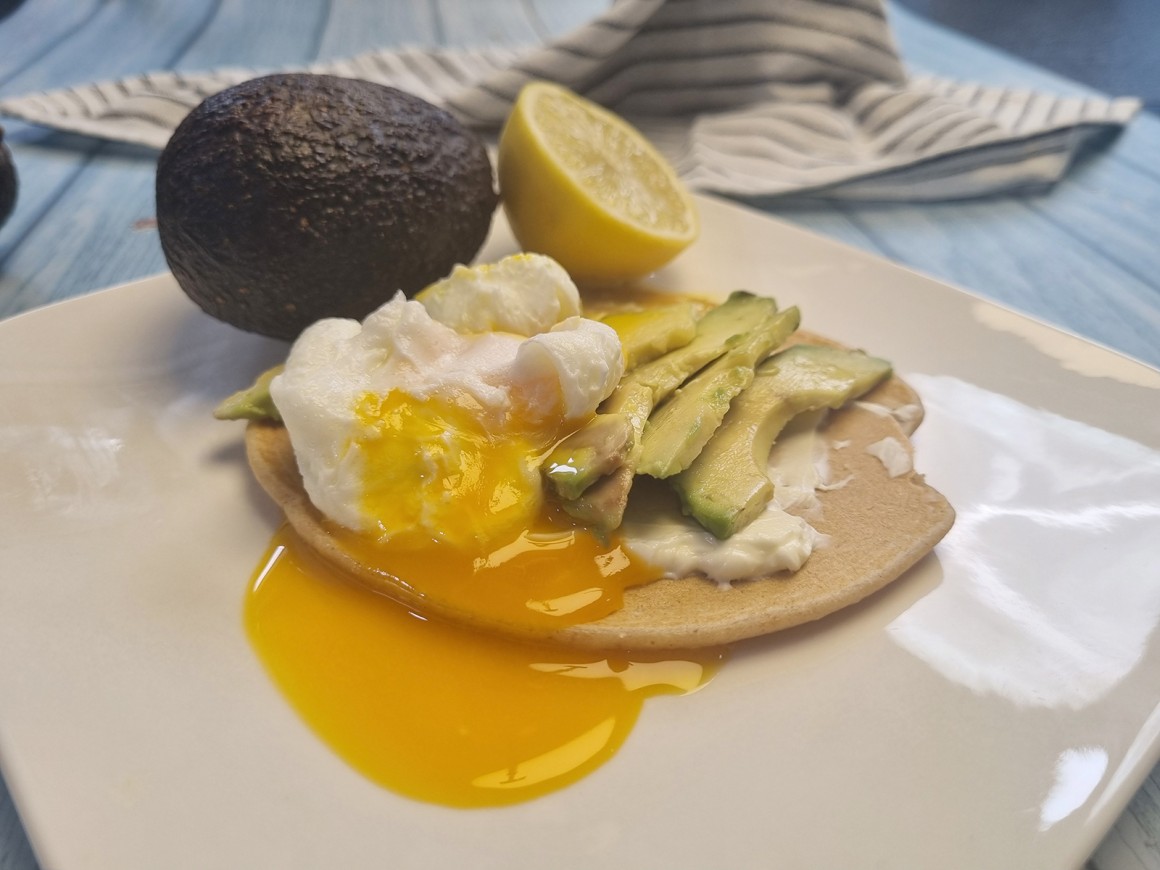 Gesunde Frühstück-Pancakes