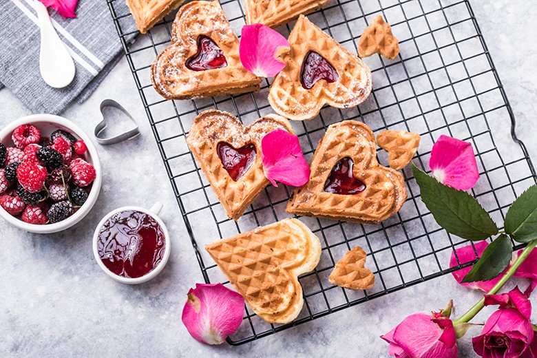 Waffelherzen
