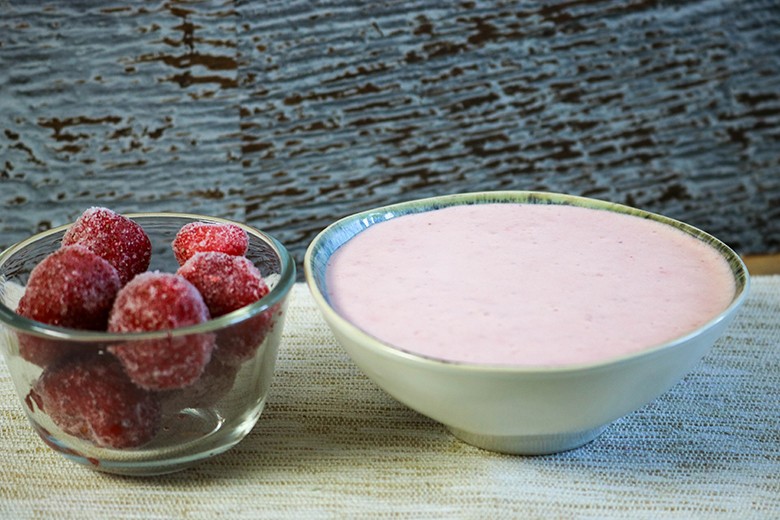 Veganer Erdbeerquark