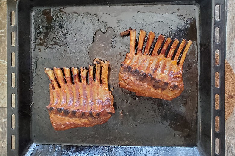 Zarte BBQ Lammrippchen aus dem Ofen