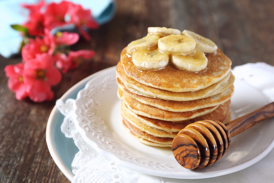 Bananenpancakes ohne Ei