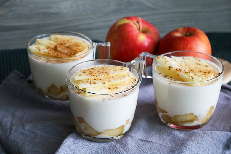 Apfel-Zimt-Panna Cotta