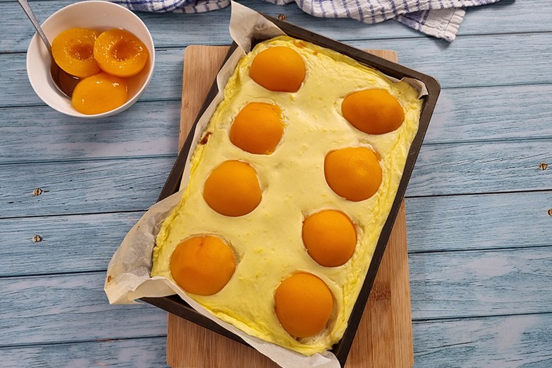 Spiegeleikuchen vom Blech