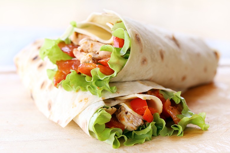 Hähnchen-Wraps