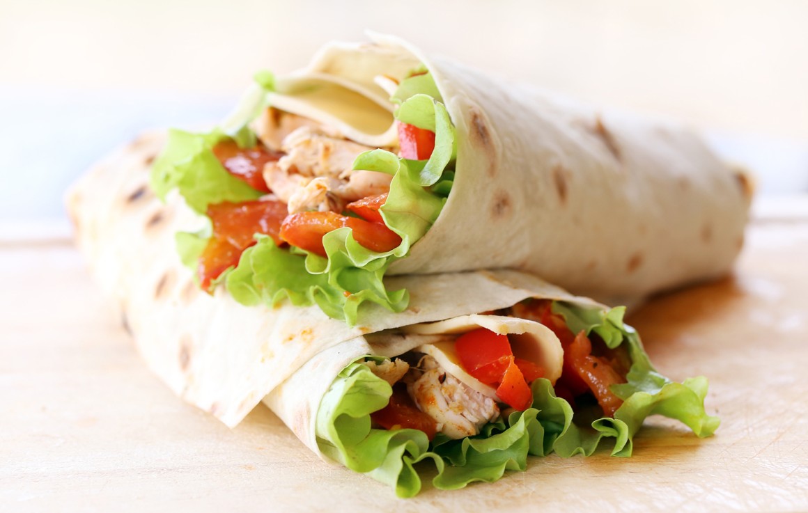 Hähnchen-Wraps