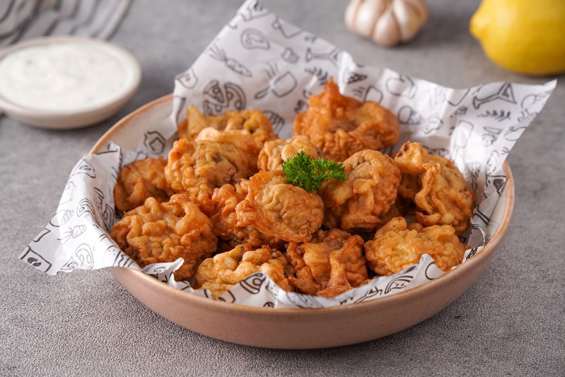 Gebackene Champignons im Bierteig - Rezept
