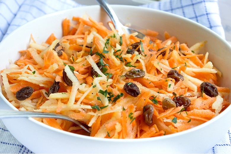 Möhren-Rosinen-Salat