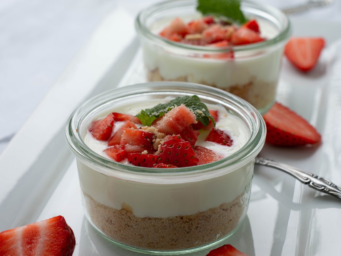 Joghurt-Beeren-Dessert - Rezept