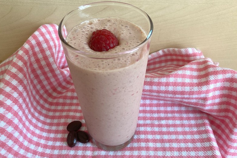 Himbeer-Kaffee-Smoothie