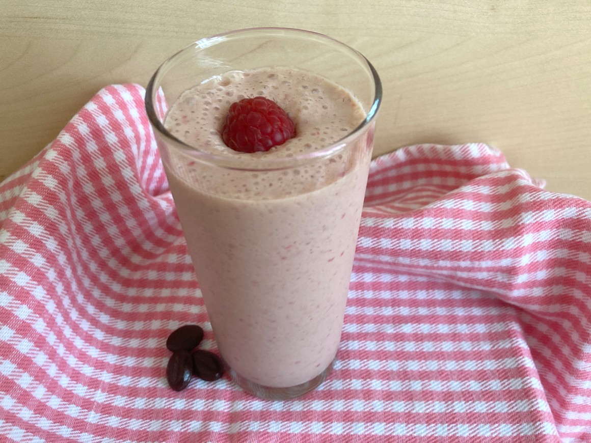 Himbeer-Kaffee-Smoothie