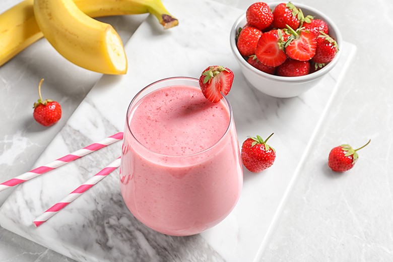 Erdbeer-Bananen-Smoothie