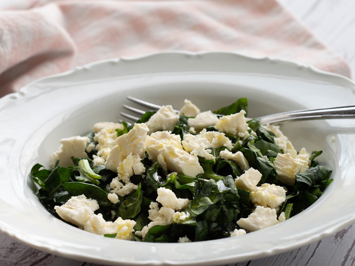 Spinatsalat mit Feta