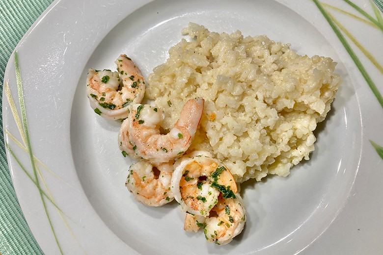 Risotto mit Garnelen