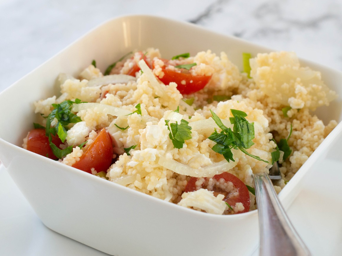Couscous-Salat mit Feta