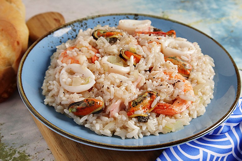 Meeresfrüchte Risotto