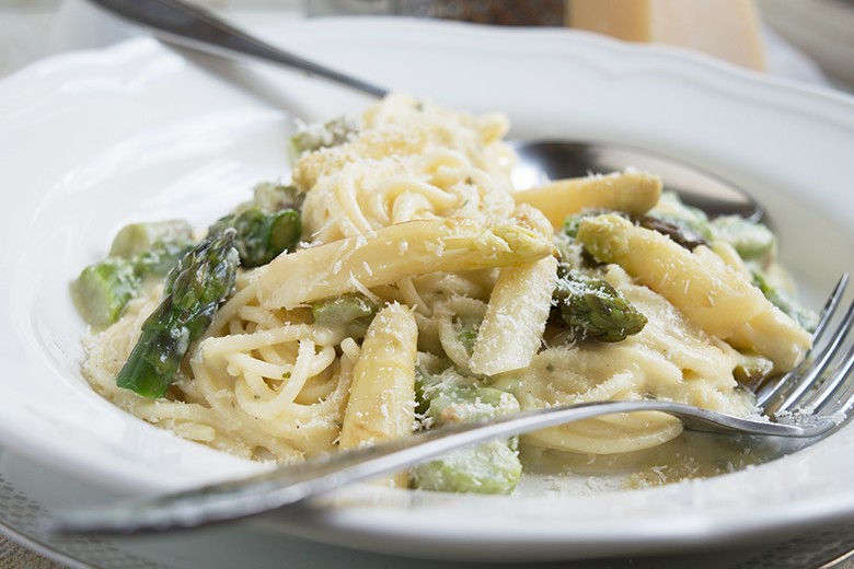 Spaghetti mit Spargel