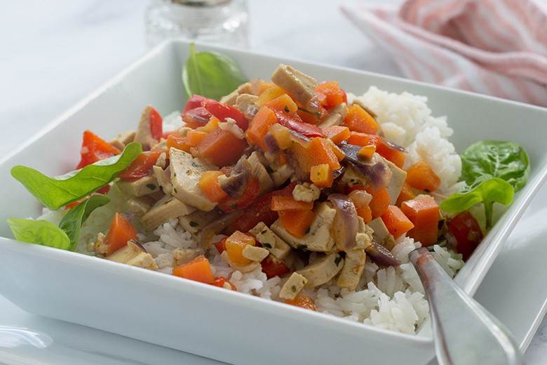 Gemüse-Tofu-Pfanne