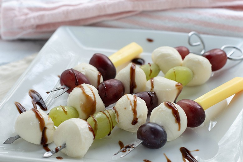 Mozzarella-Trauben-Spieße