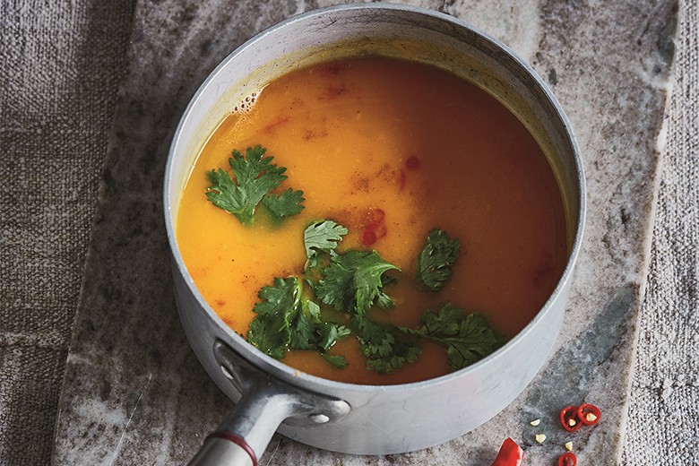 Süßkartoffel-Chili-Suppe