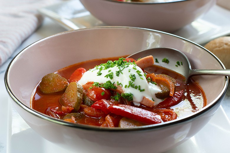 Soljanka mit Fleischwurst