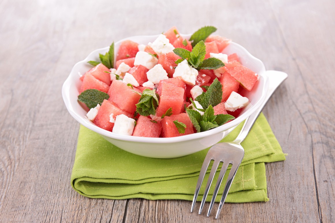 Feta-Wassermelonen-Salat